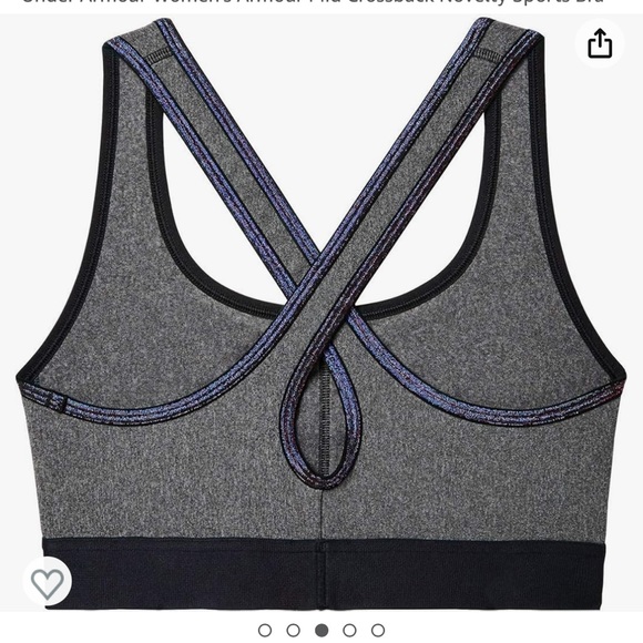 UNDER ARMOUR Bundle- Mid Crossback Novelty Sports Bra - Picture 4 of 4